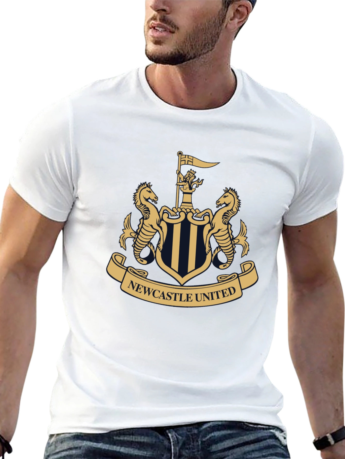 Newcastle United Crest T-Shirt - Black