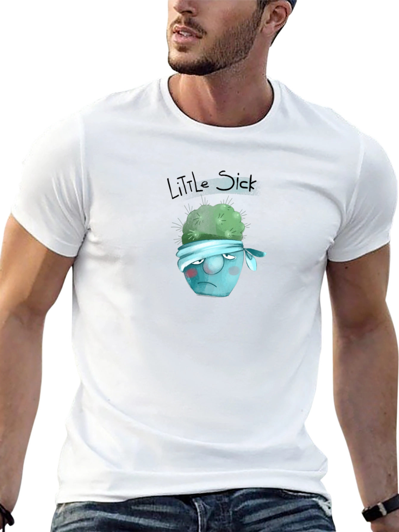 Little Sick Cartoon T-Shirt