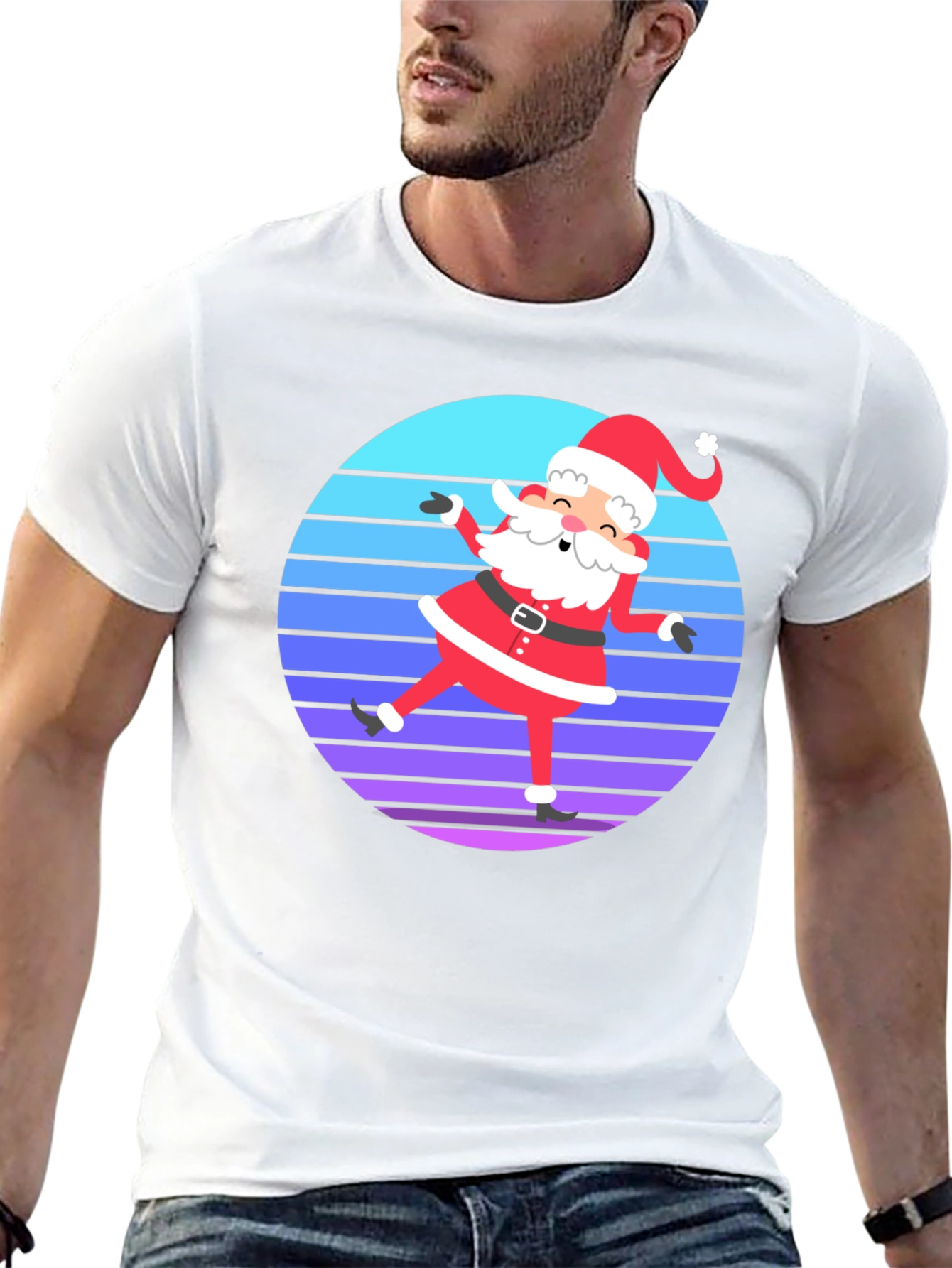 Santa Dab T-Shirt - Retro Holiday Style