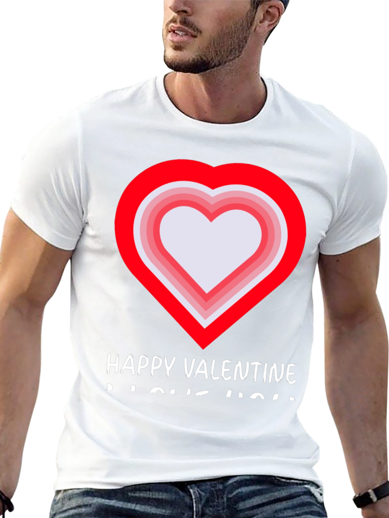 Valentines Day Heart Graphic T-Shirt