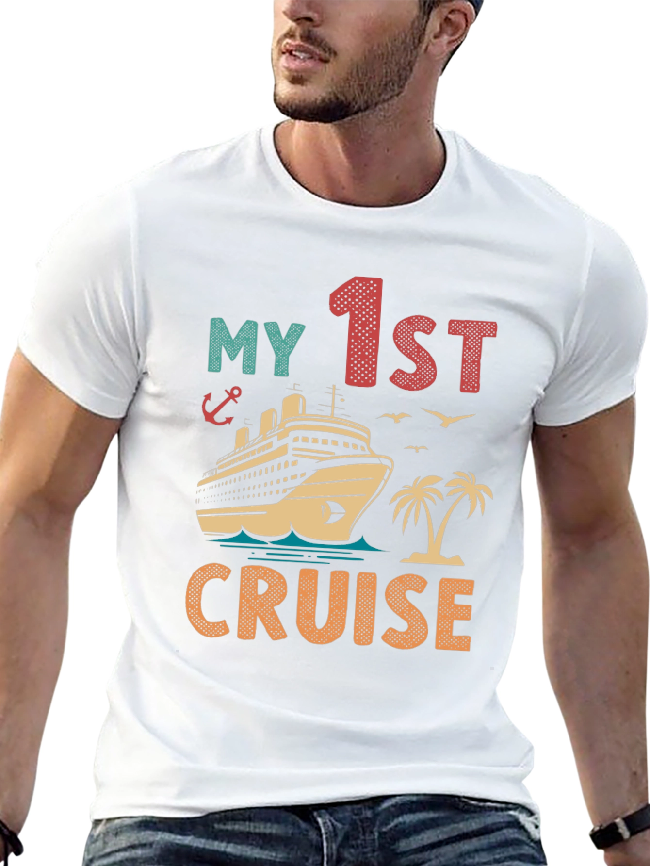 My 1st Cruise Vacation T-Shirt - Nautical Theme