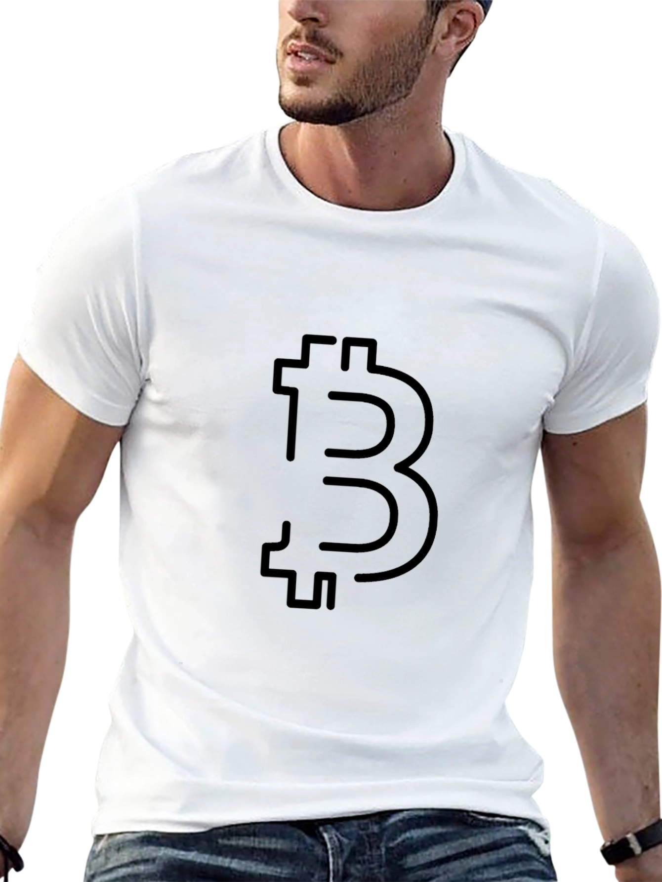 Bitcoin Symbol Black T-Shirt - Crypto Currency Tee