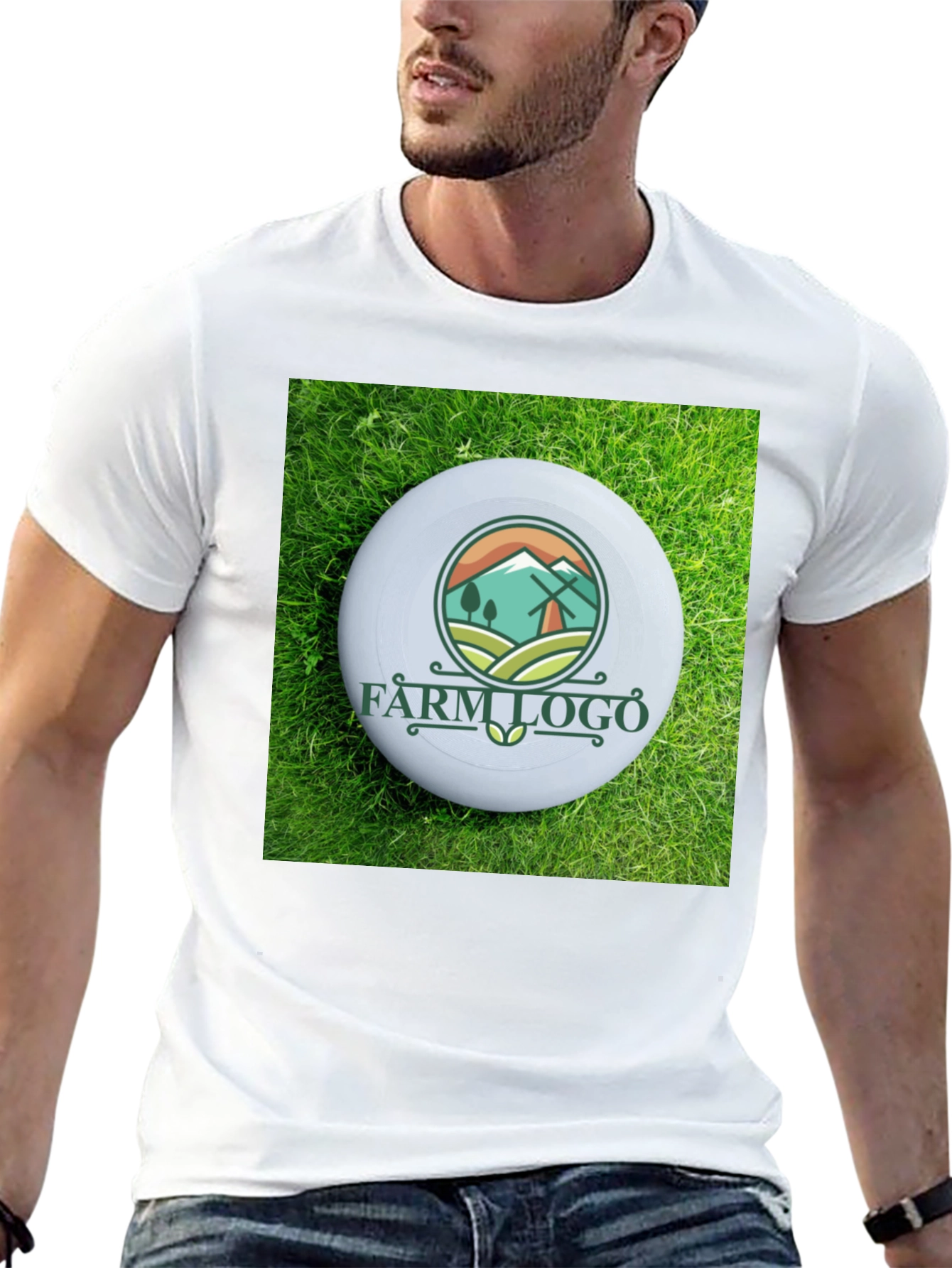Farm Logo Graphic T-Shirt