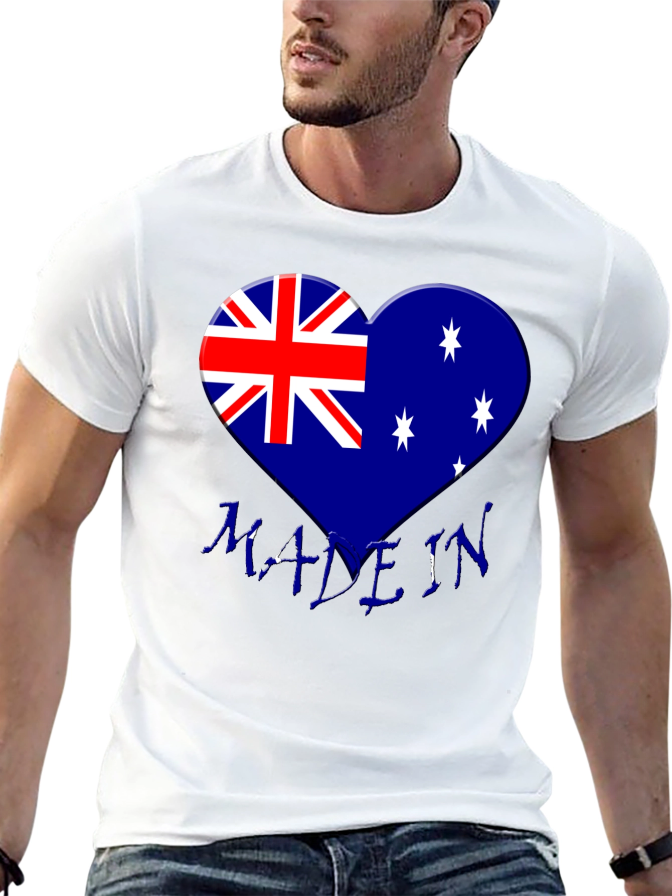 Australia Flag Heart T-Shirt