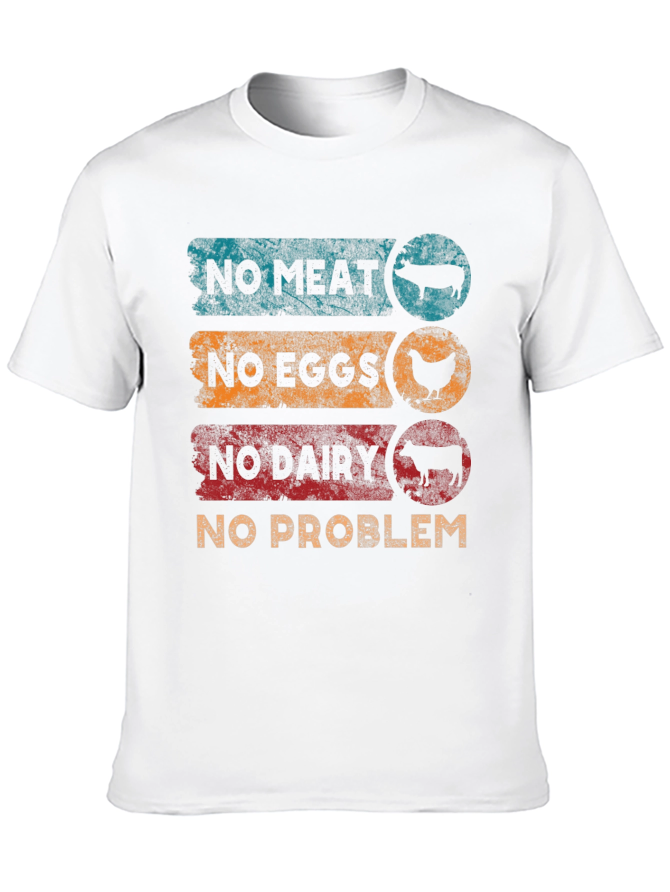 Vegan No Meat No Eggs No Dairy T-Shirt