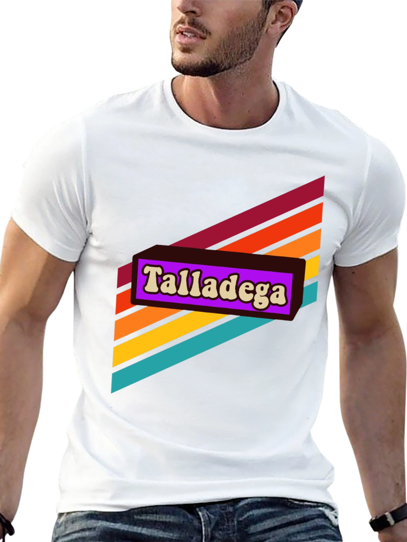 Retro Talladega Graphic Tee - Black