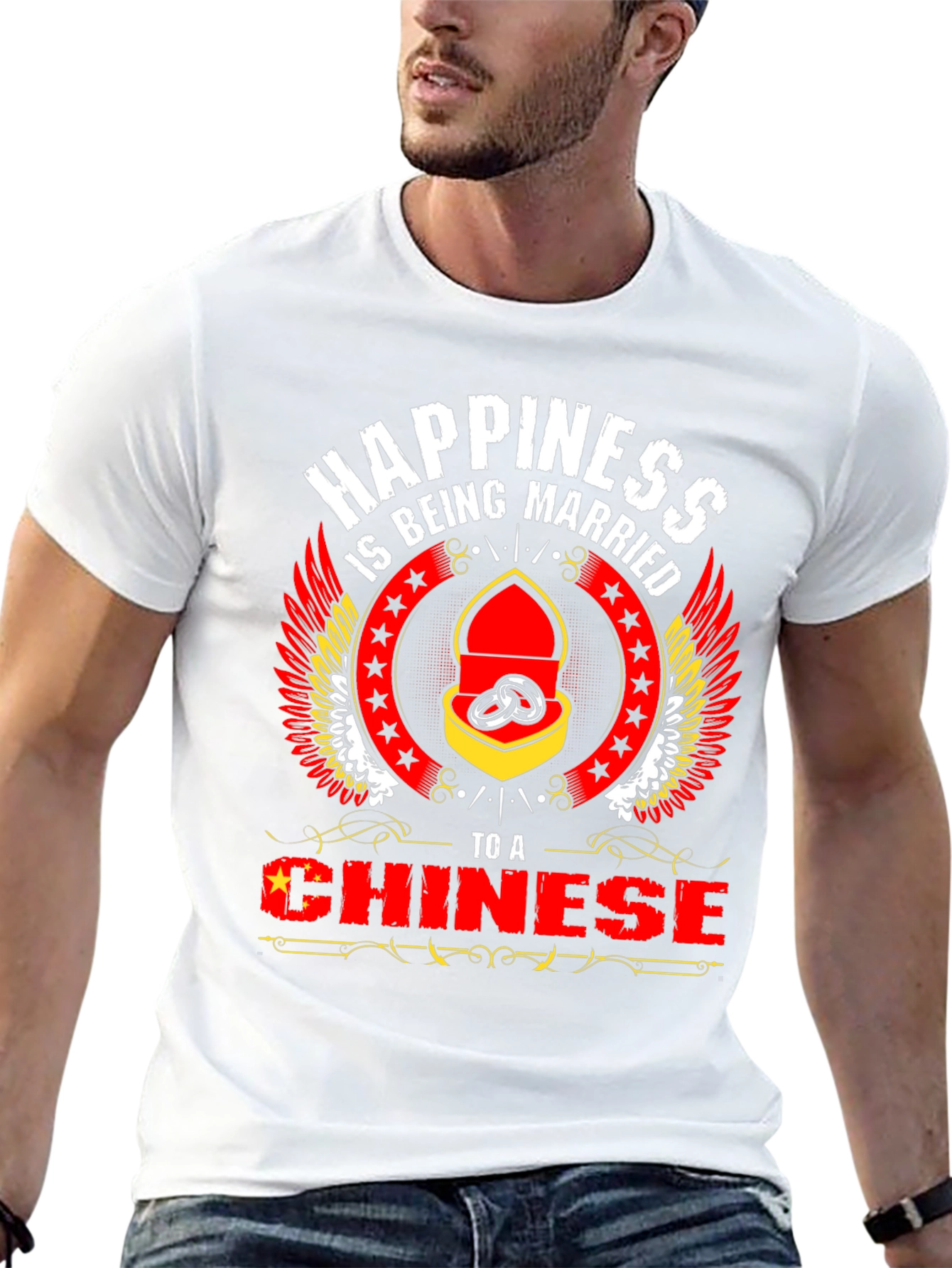 Happiness is Being Married to a Chinese T-Shirt