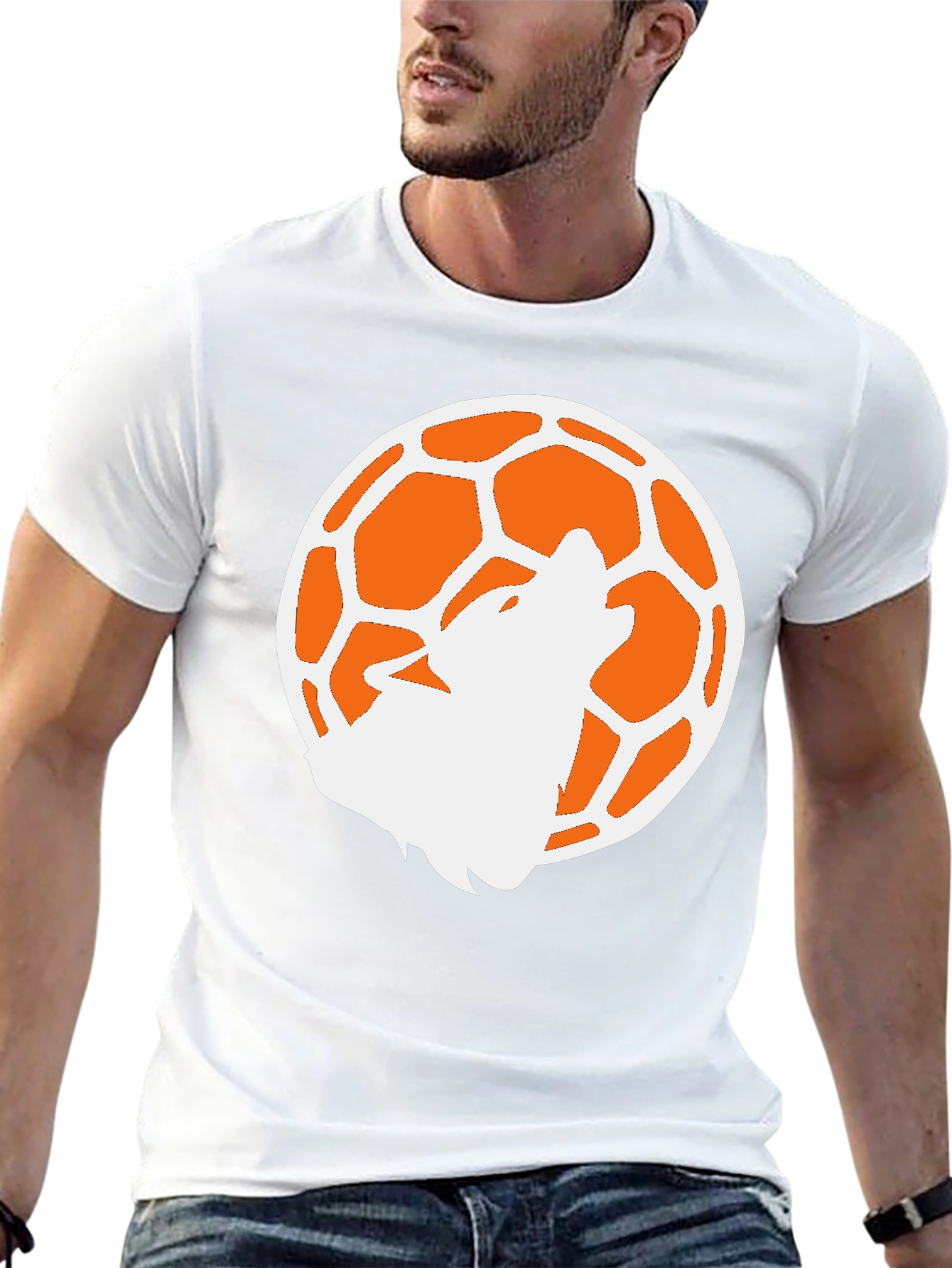 Wolf Moon Soccer Black T-Shirt