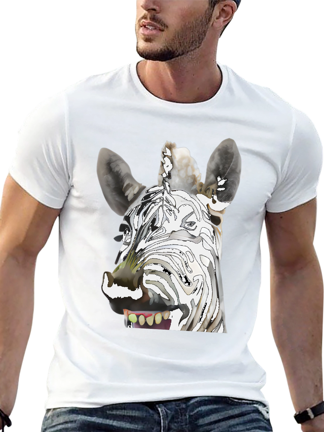 Zebra Graphic T-Shirt - Unique & Fun Design