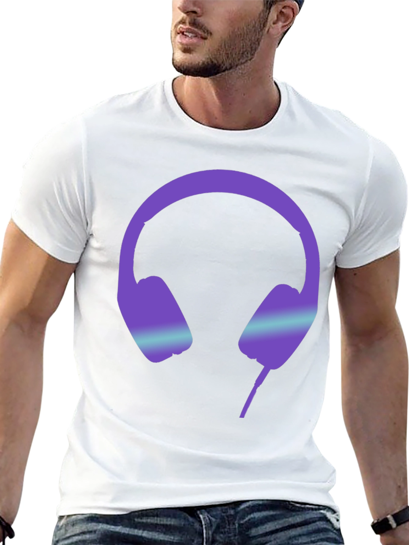 Cool Headphone Graphic T-Shirt