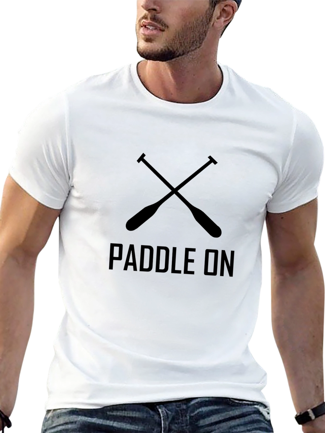 Paddle On Graphic Tee - Black