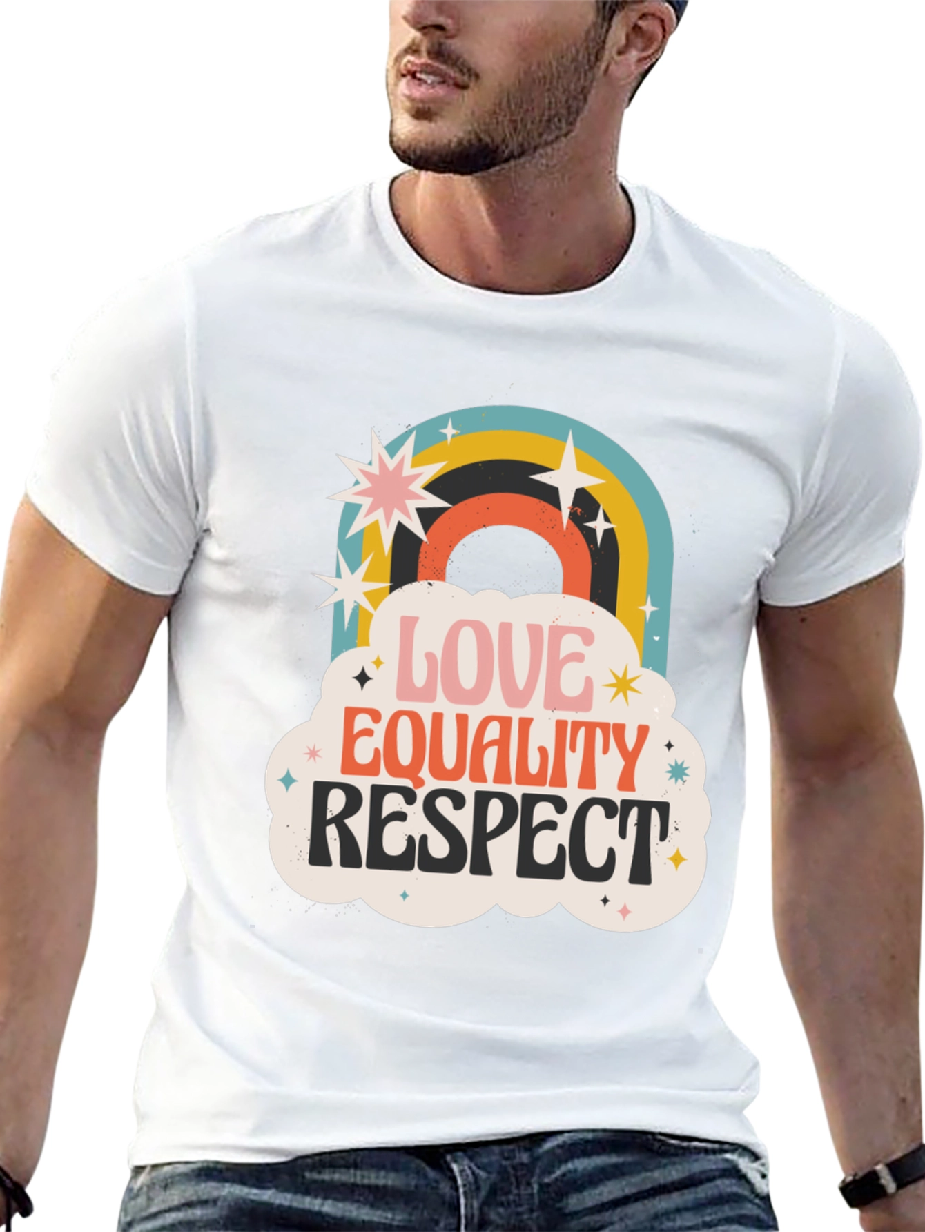 Love Equality Respect Retro Graphic Tee