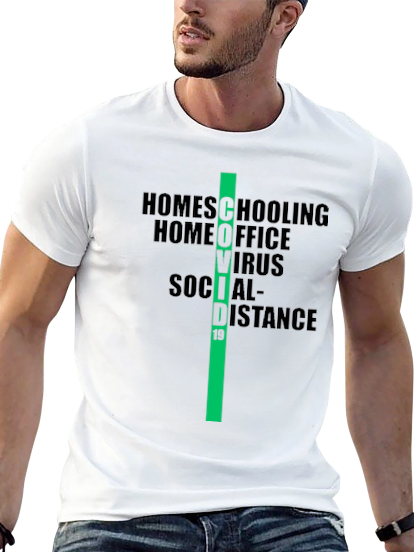 COVID-19 Era T-Shirt: Homeschooling Home Office Design