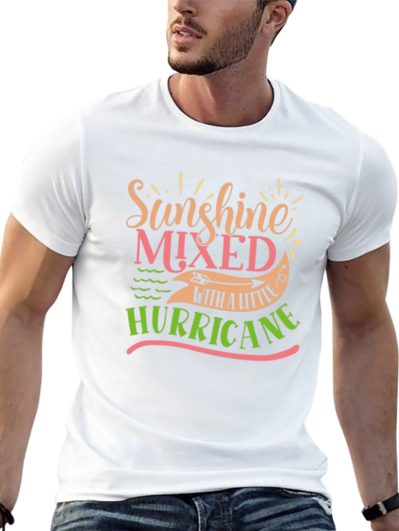 Sunshine Mixed With A Little Hurricane Graphic Tee