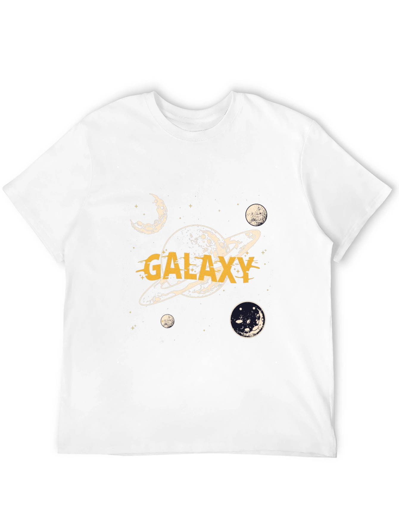 Galaxy Graphic Print Black T-Shirt