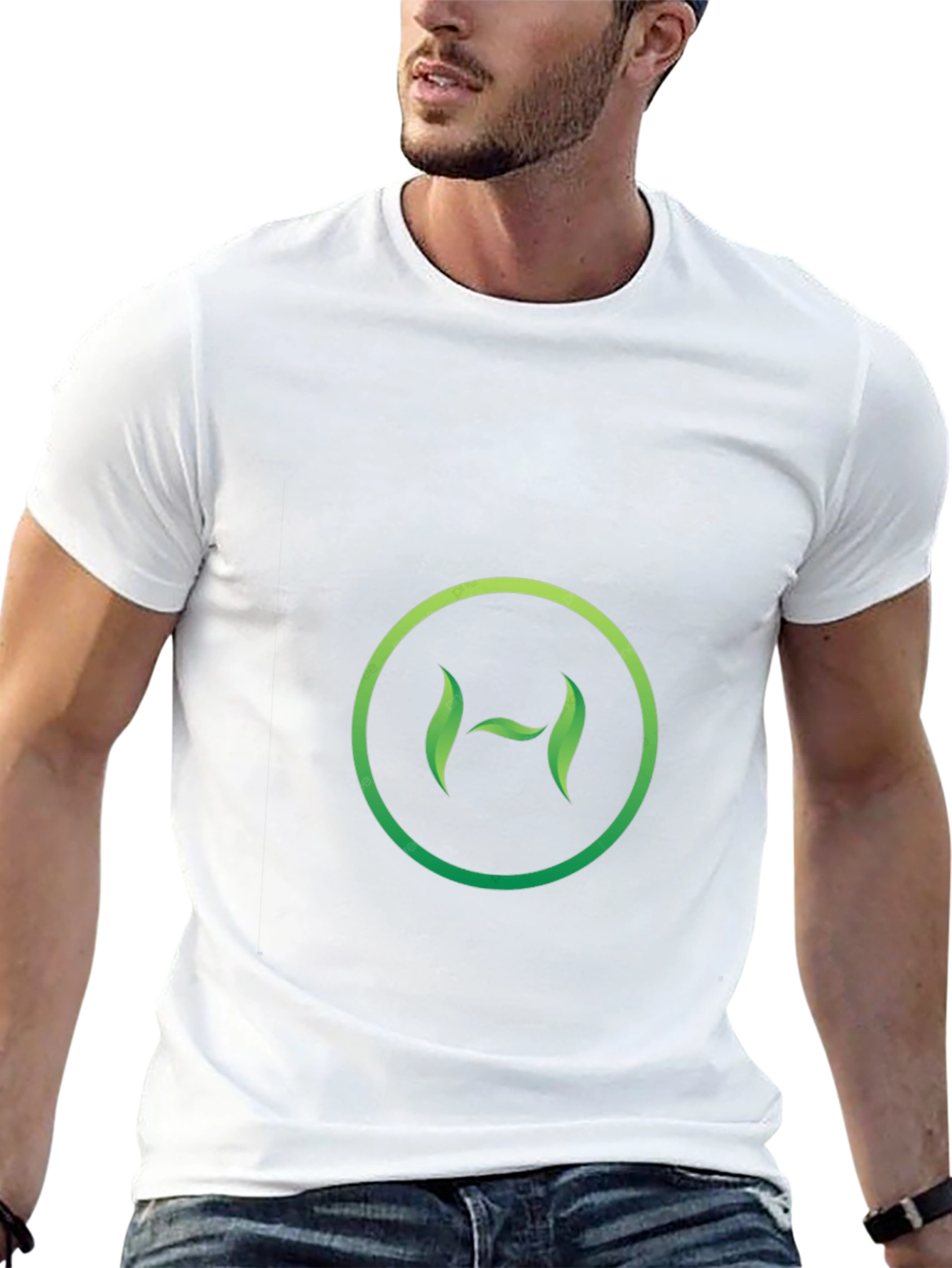 Eco-Friendly H Logo Black T-Shirt