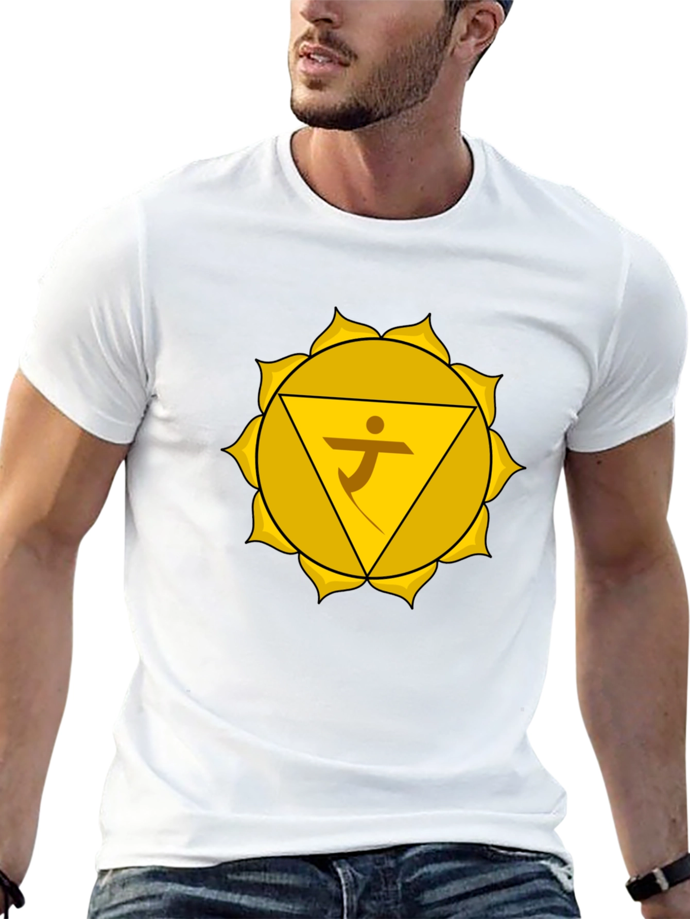 Solar Plexus Chakra Graphic Tee - Spiritual Design