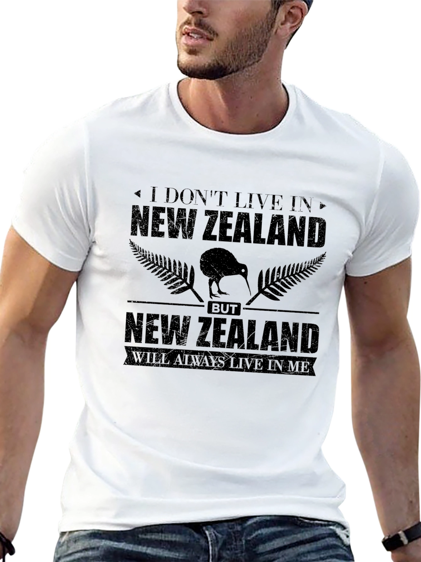 New Zealand Pride Black Graphic T-Shirt