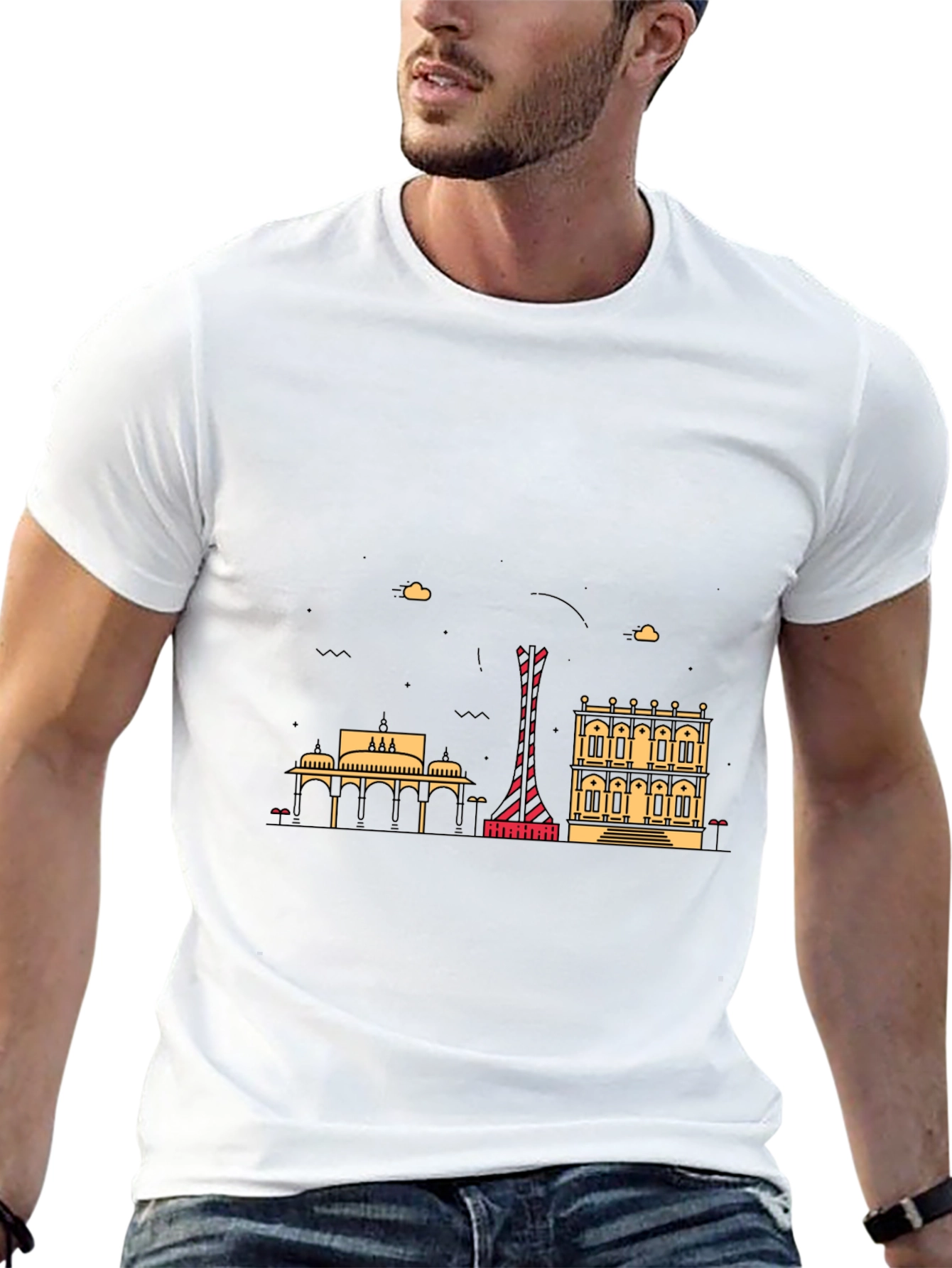 Graphic Print Black T-Shirt