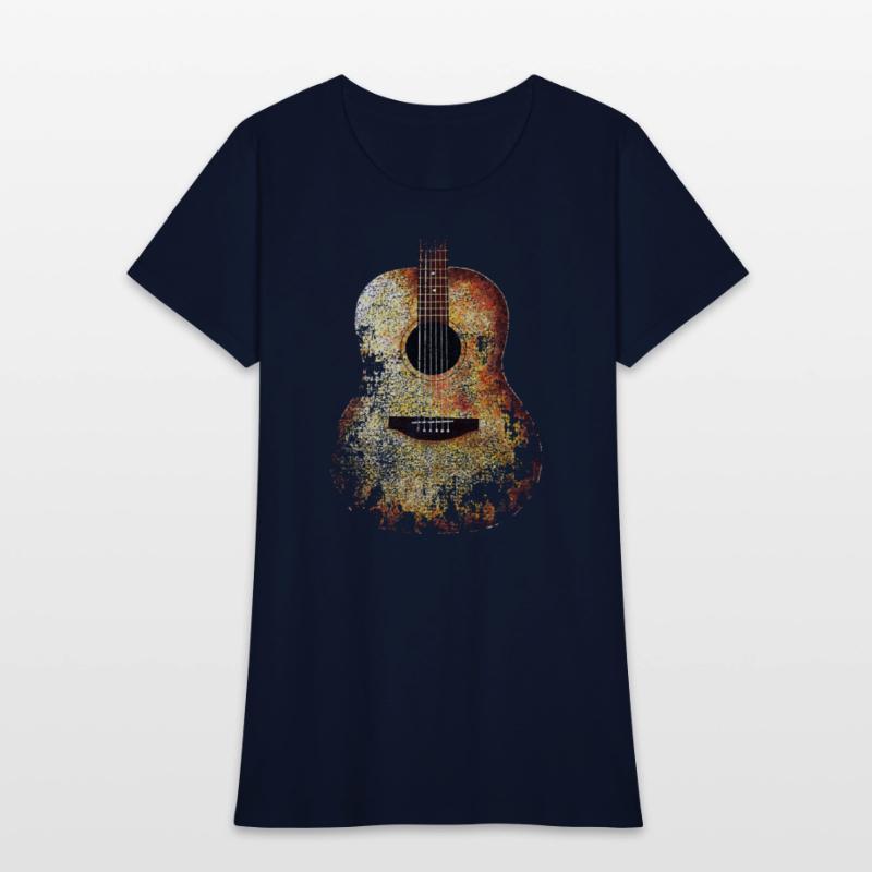 ACOUSTIC GUITAR DISTRESSED RETRO