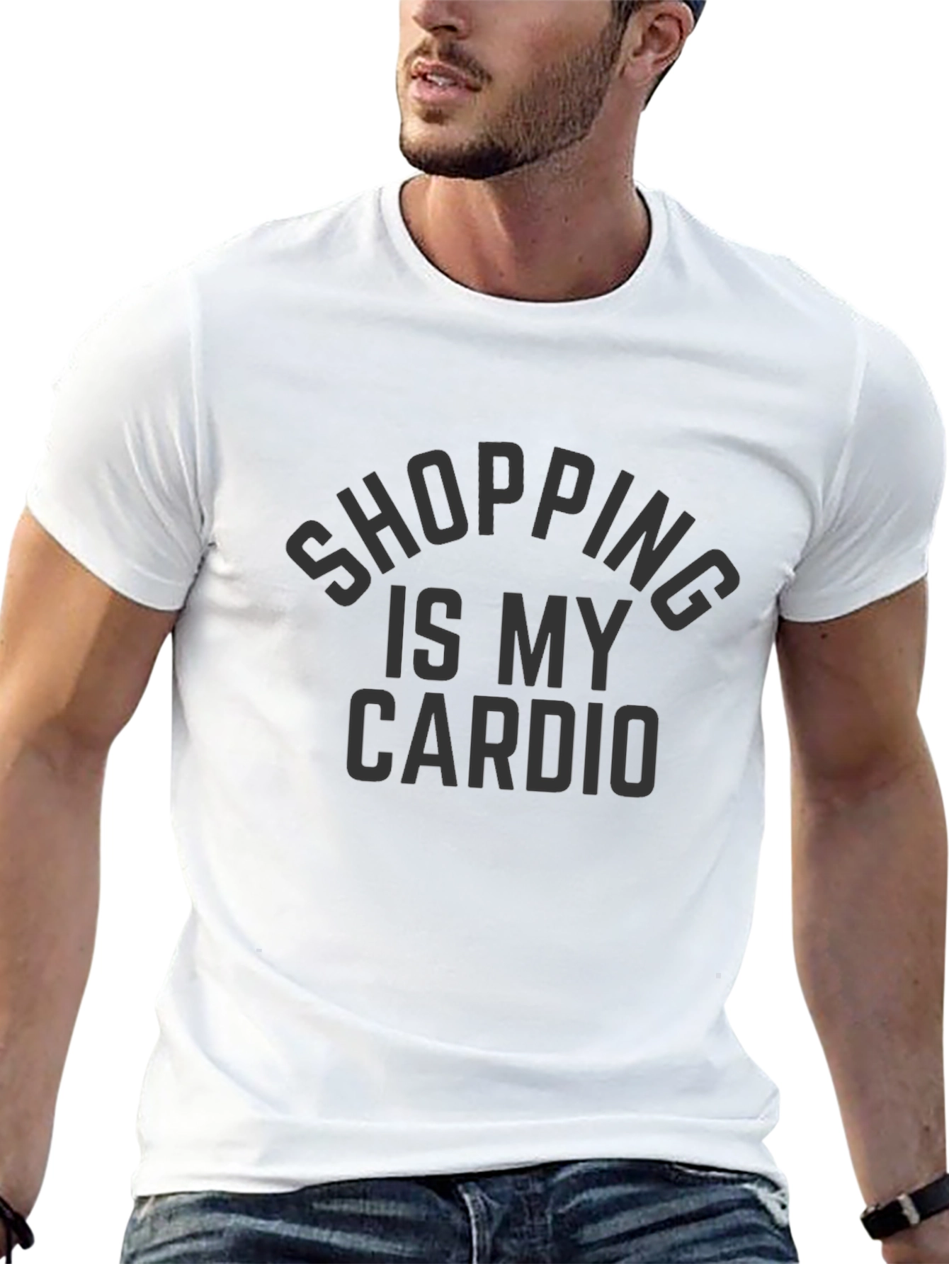 Shopping Is My Cardio Black T-Shirt