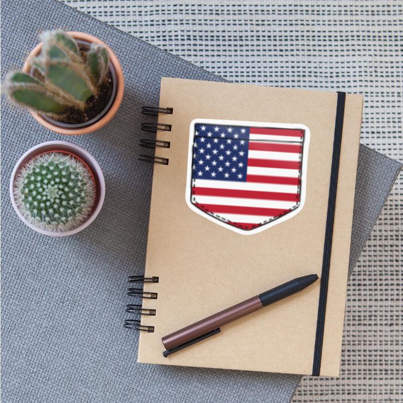 America flag in a shape of a pocket