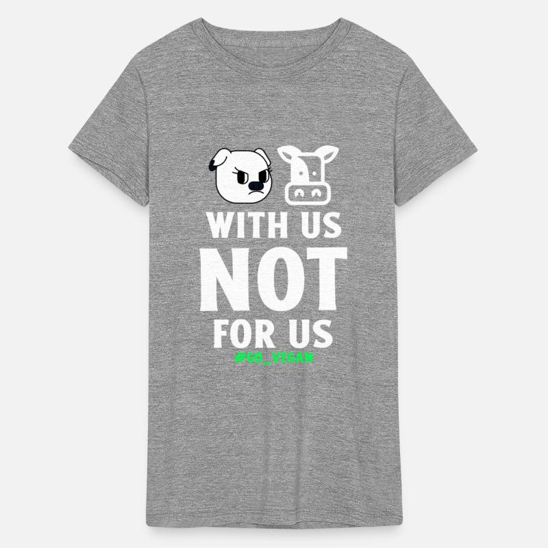 animals with us not for us-cool vegan design