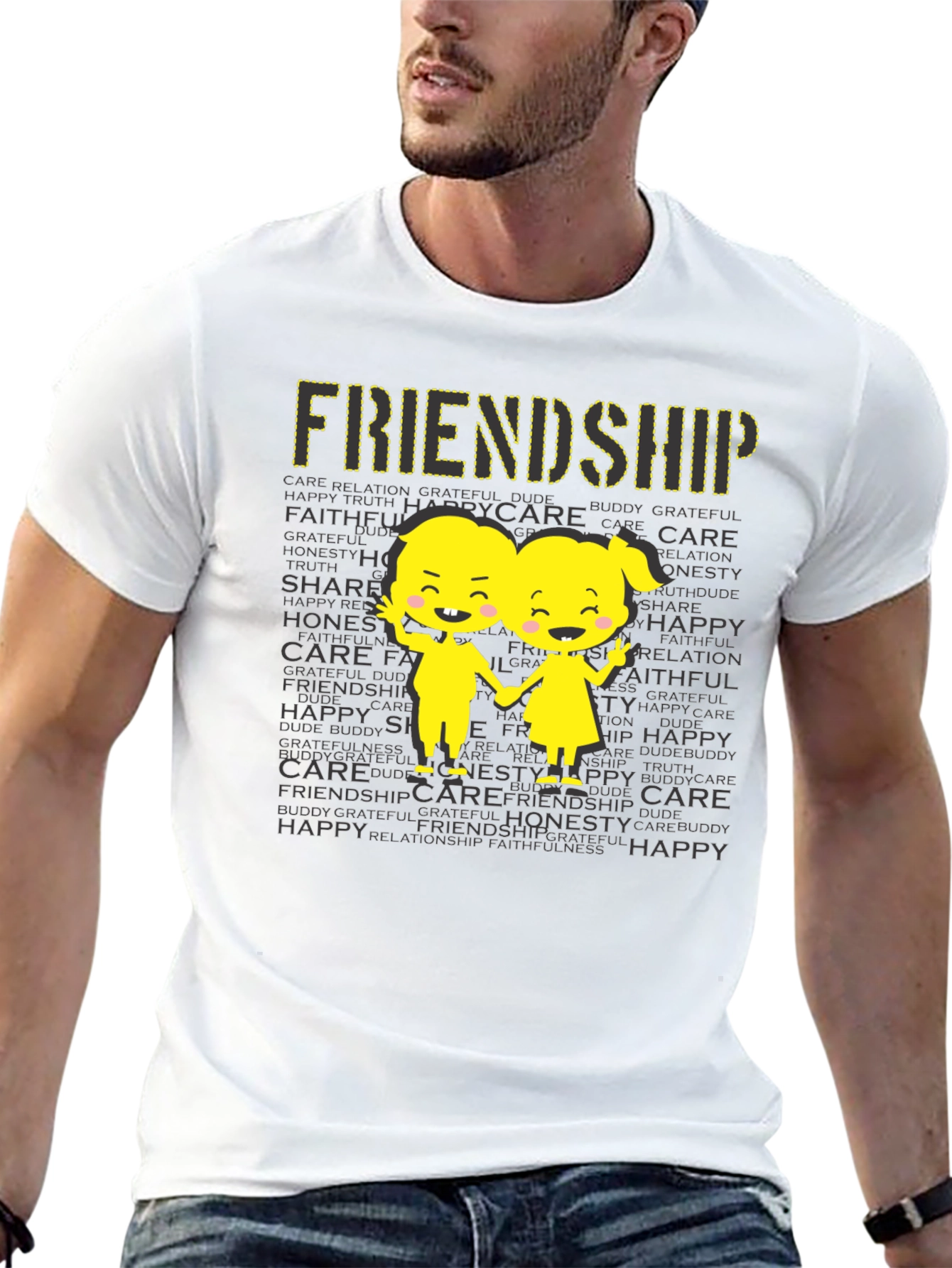 Friendship Graphic Print T-Shirt
