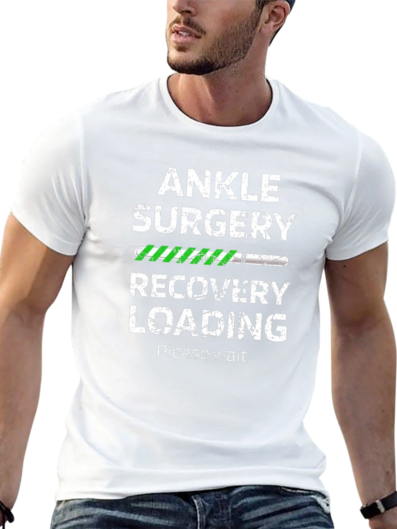 Ankle Surgery Recovery Loading Funny T-Shirt
