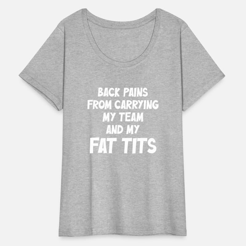 Back Pains From Carrying My Team And My Fat Tits