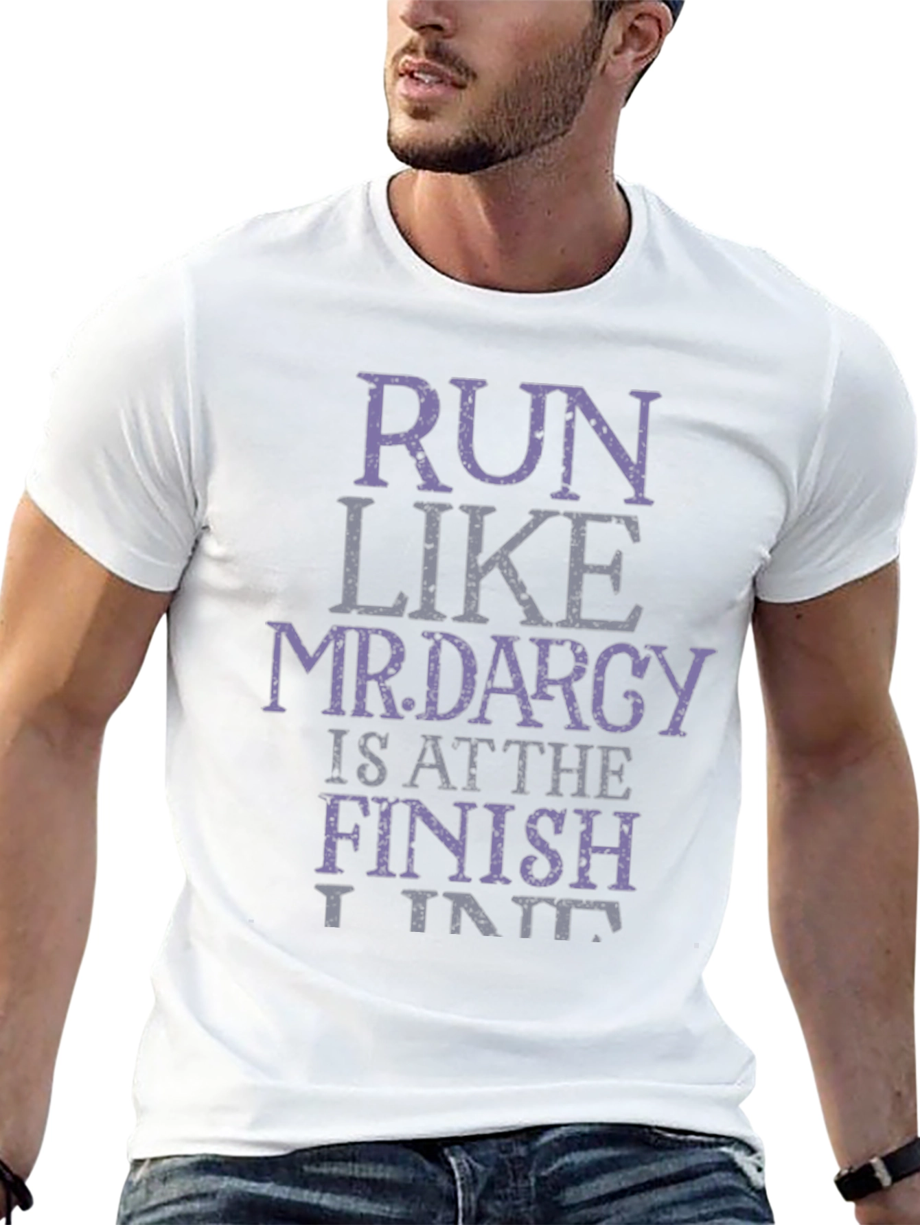 Run Like Mr. Darcy T-Shirt Funny Novelty Tee