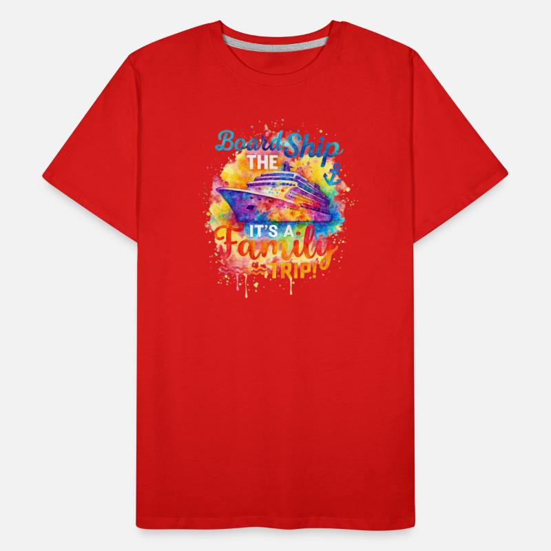 Board The Ship It's A Family Trip Watercolour