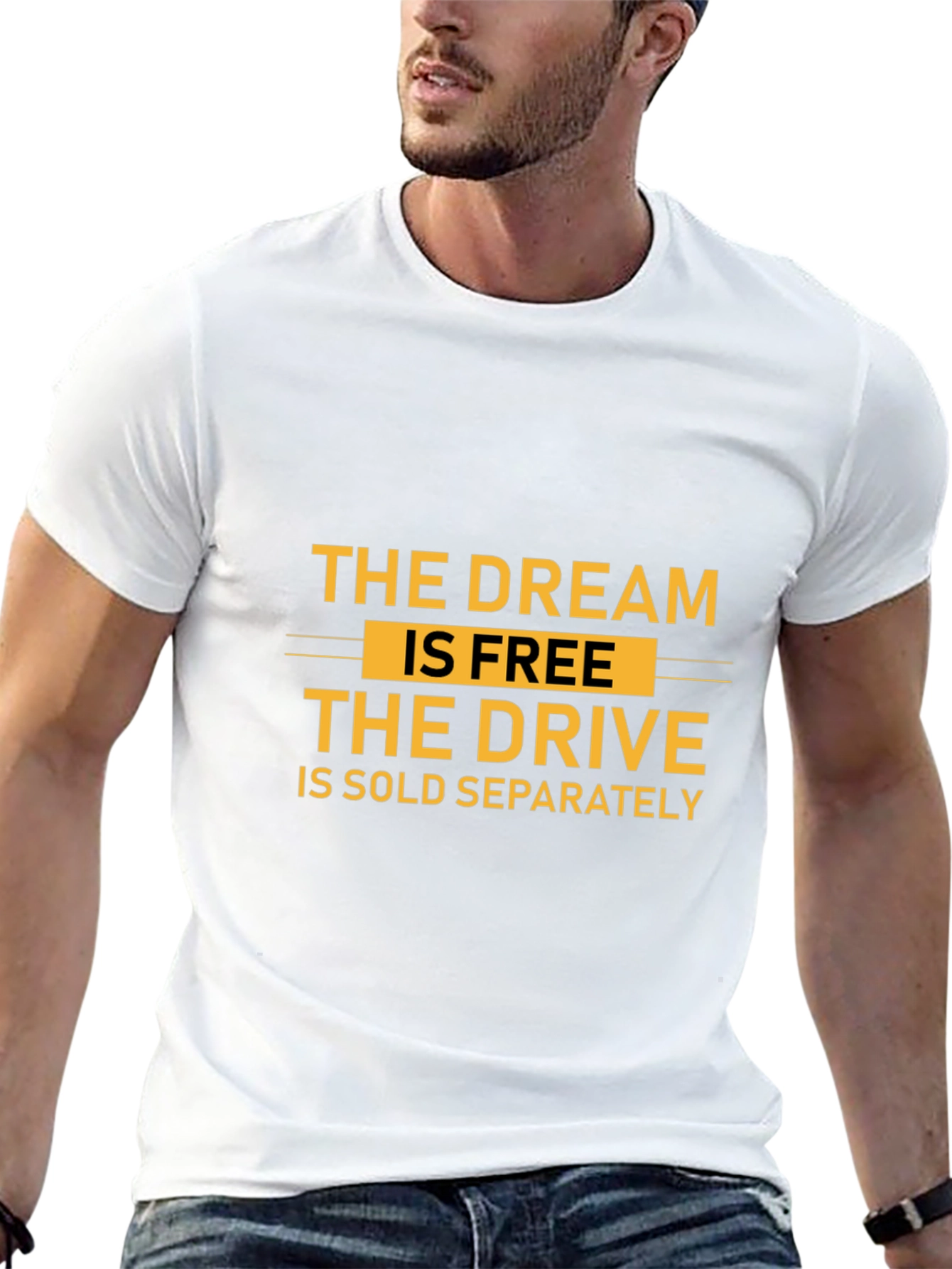 The Dream is Free Graphic T-Shirt - Black