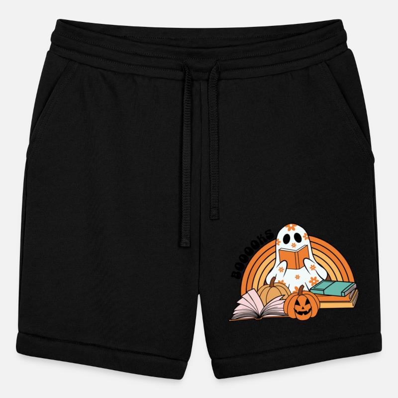 Cute Ghost Reading Books Spooky Season