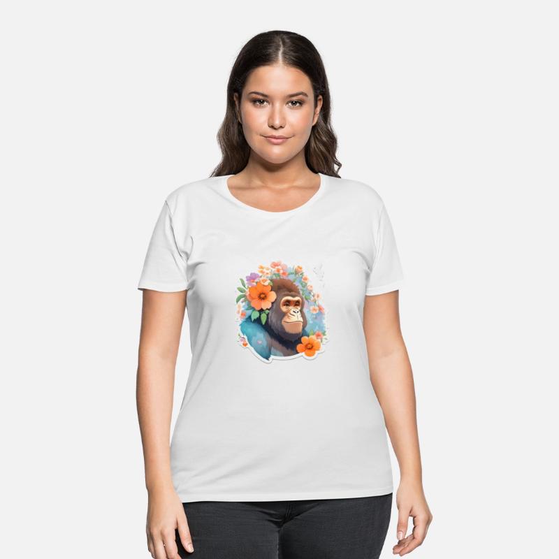 Cute gorilla nice Ai design t-shirt