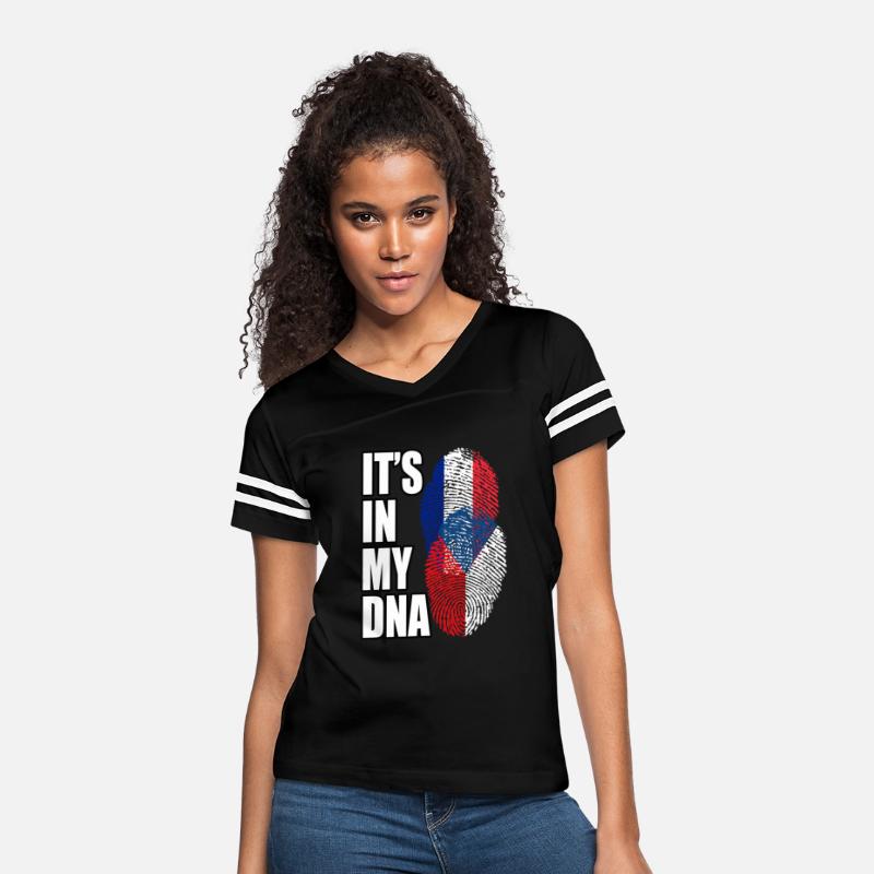 Czech And French Mix Heritage DNA Flag