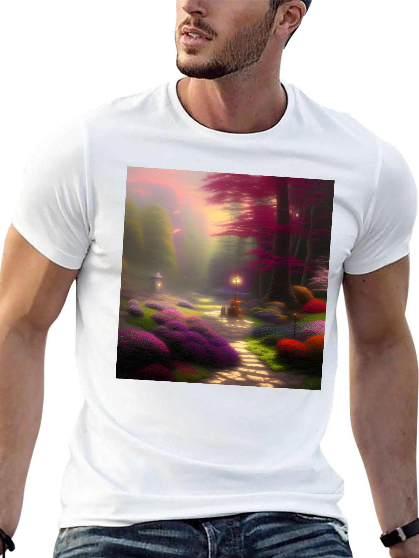 Enchanted Forest Graphic Tee - Whimsical Design