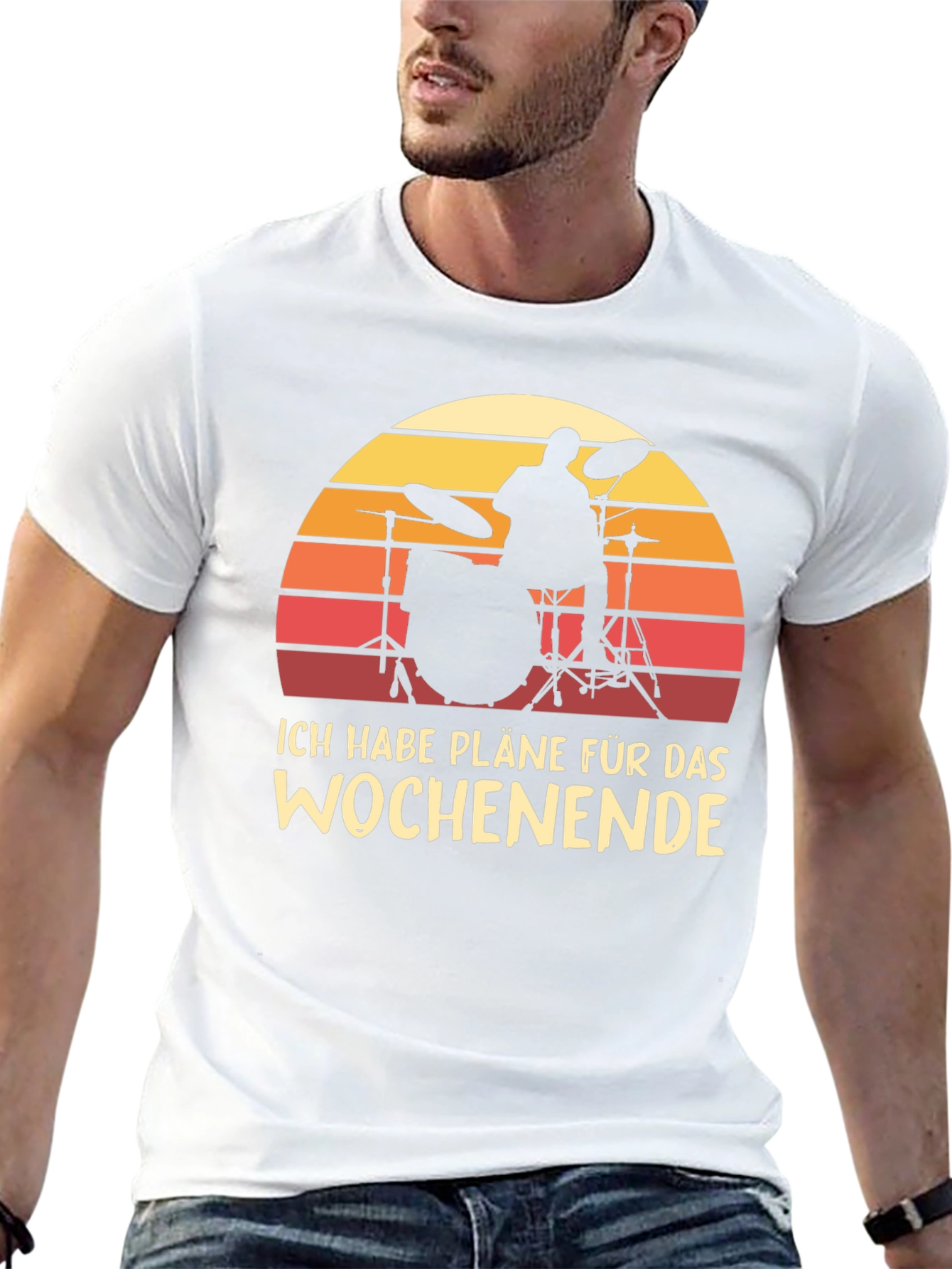 Drummer Weekend Plans T-Shirt - Black