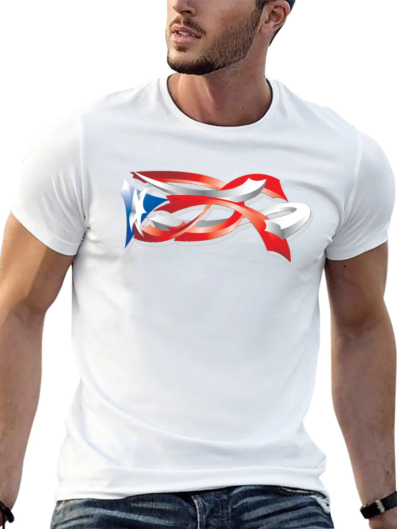 Puerto Rico Flag Graphic Tee