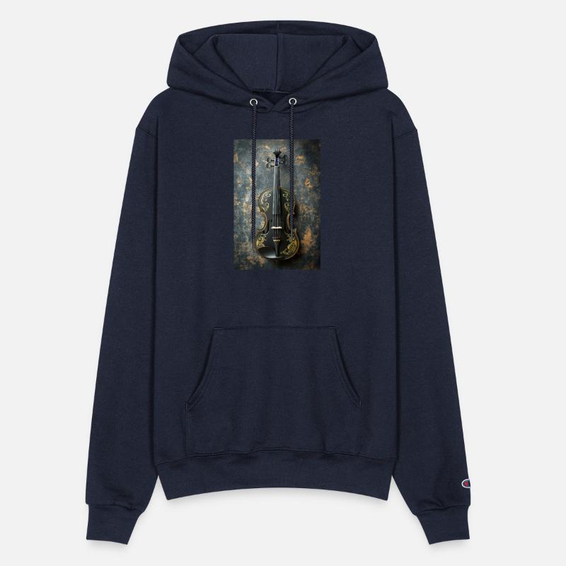 Elegant Black and Gold Violin