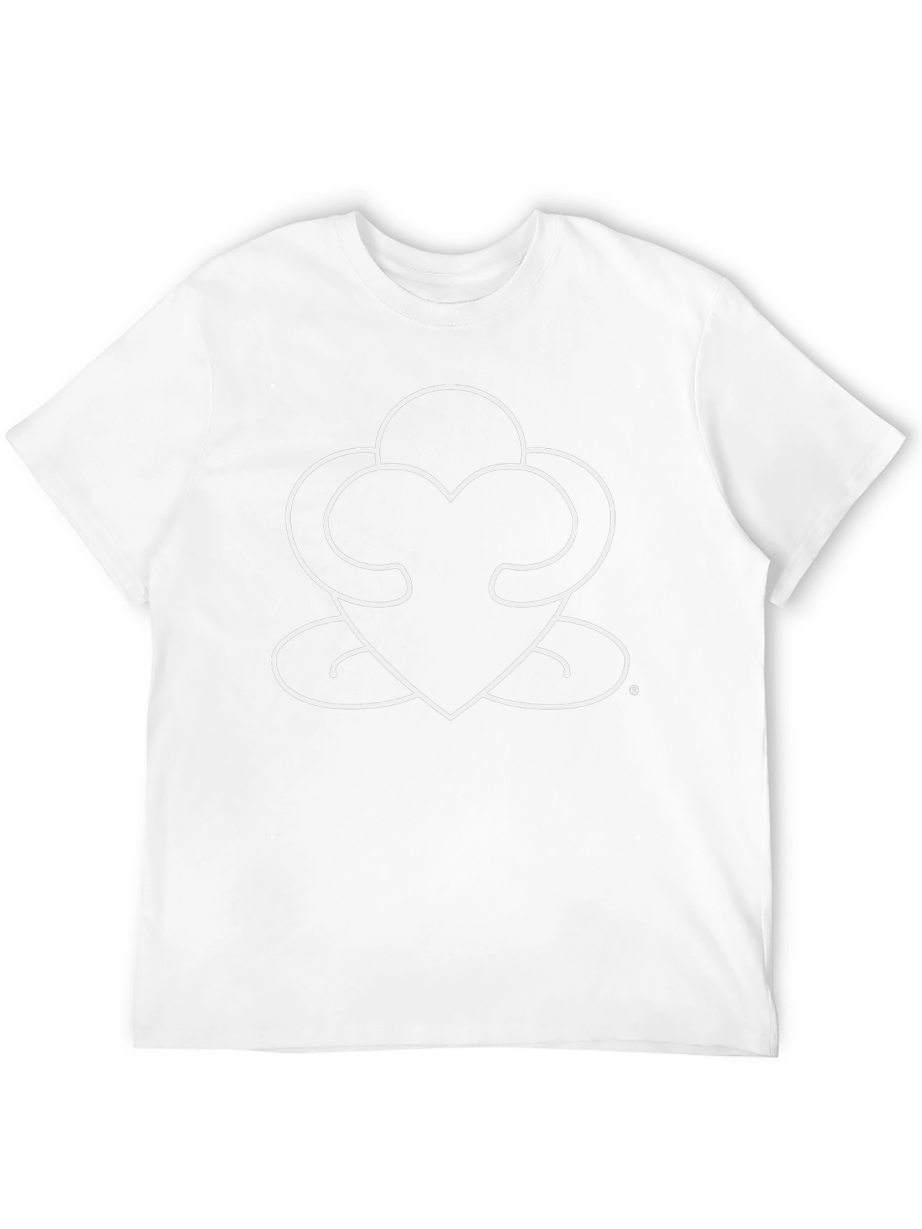 Heart Hug Graphic Black T-Shirt
