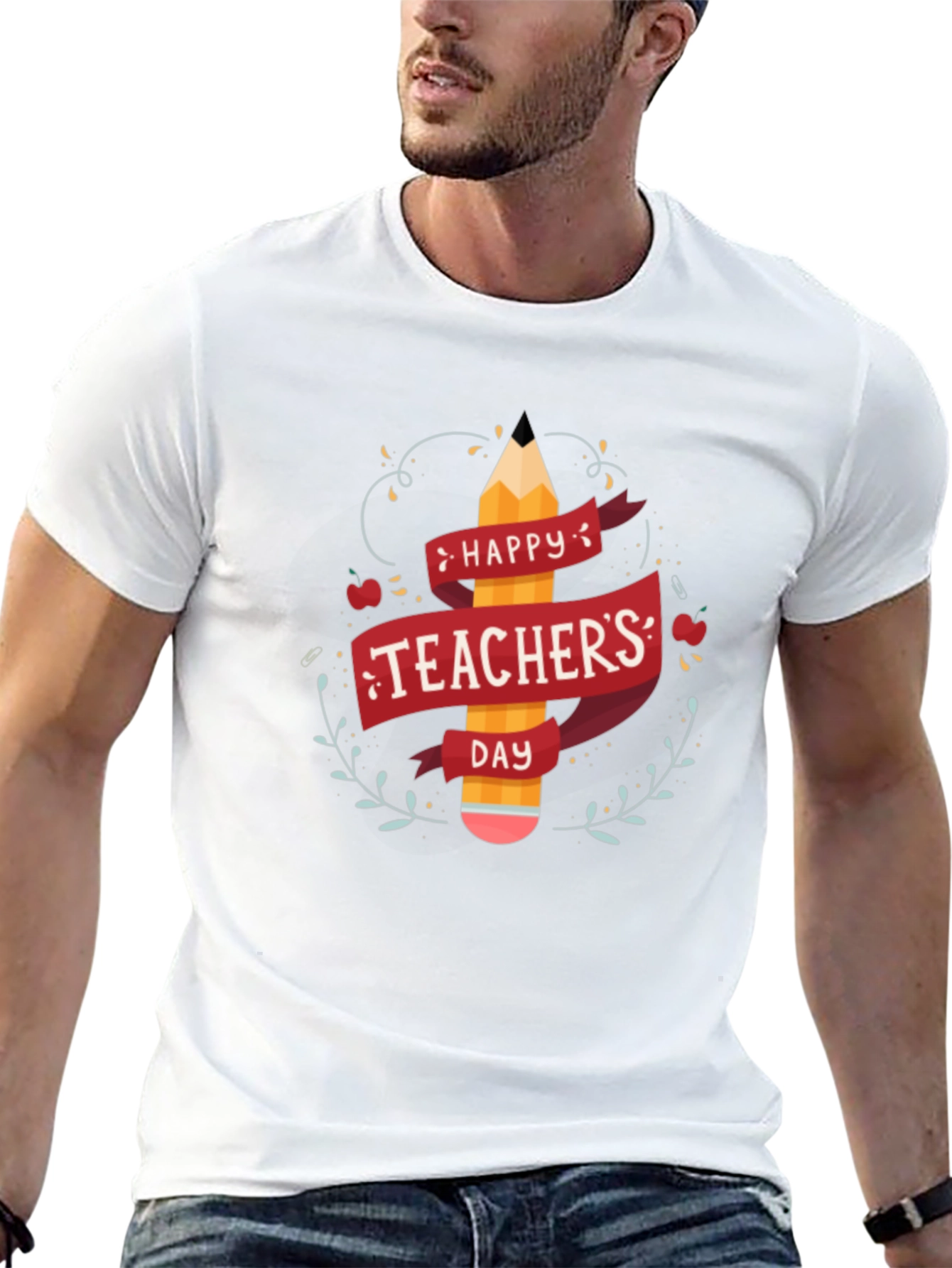 Happy Teachers Day Black T-Shirt