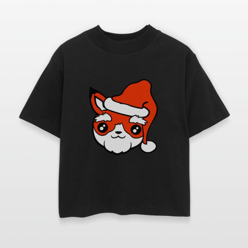 Fox Gift Santa Old Claus Christmas Hat Fun Present