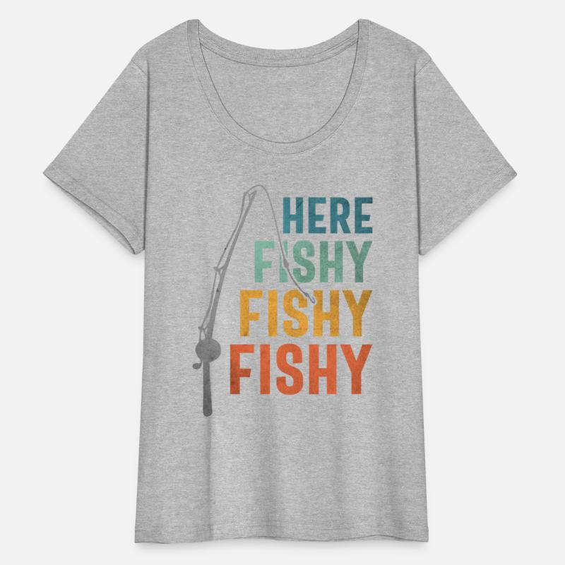 Funny Fishing Graphic - Here Fishy Vintage