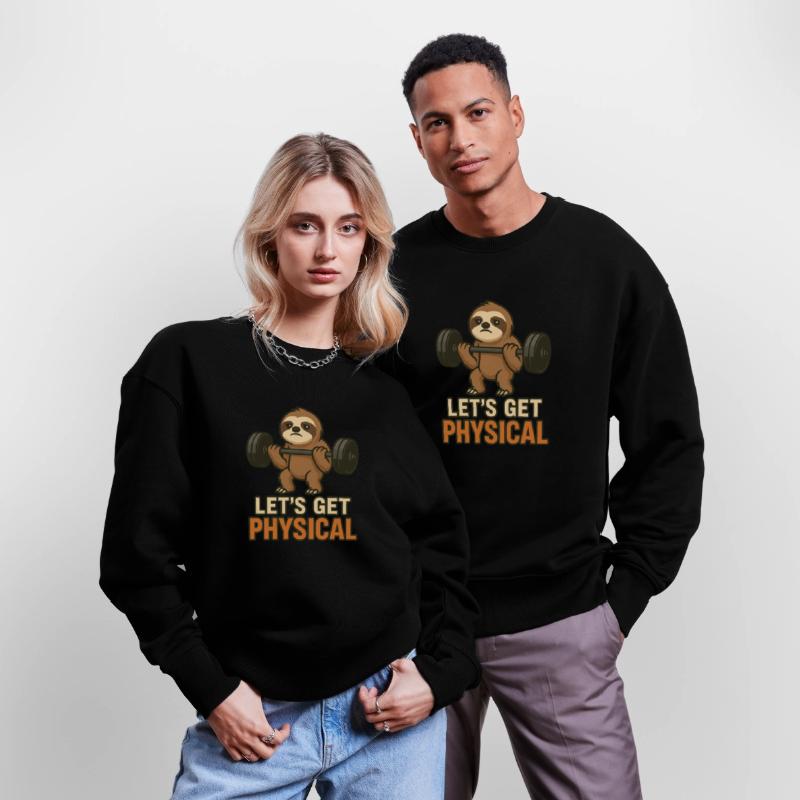 Funny Gym Sloth Design Lazy Lifter Workout Fun