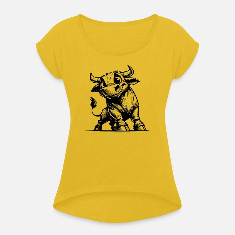 Funny Pencil Bull With Huge Horns