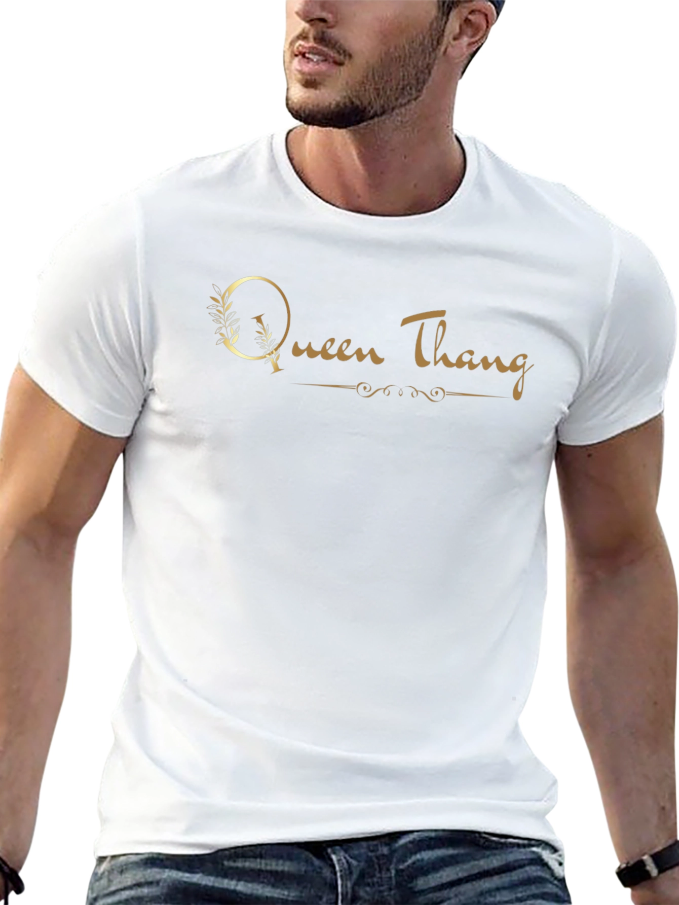 Queen Thang Graphic Tee - Stylish Black T-Shirt