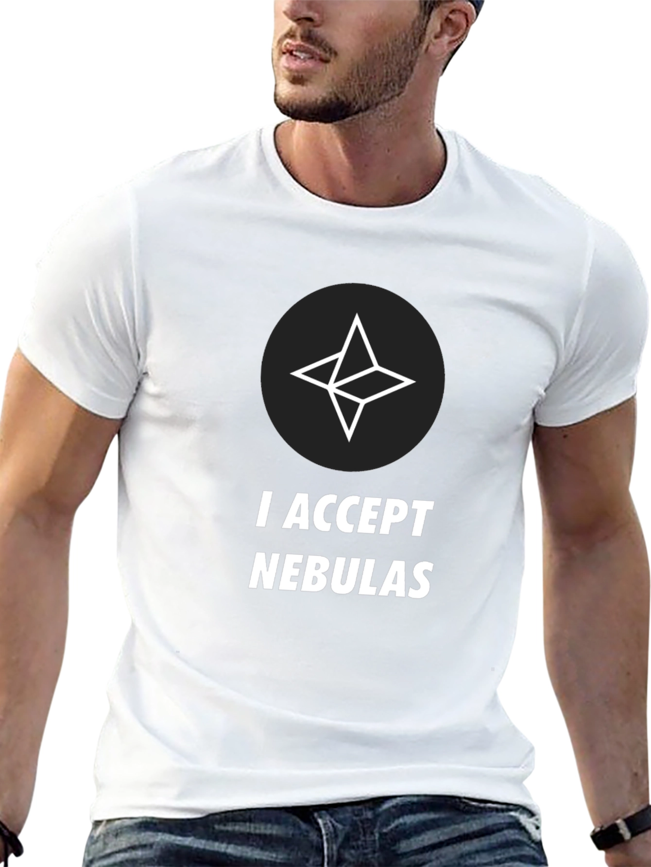 I Accept Nebulas Black T-Shirt