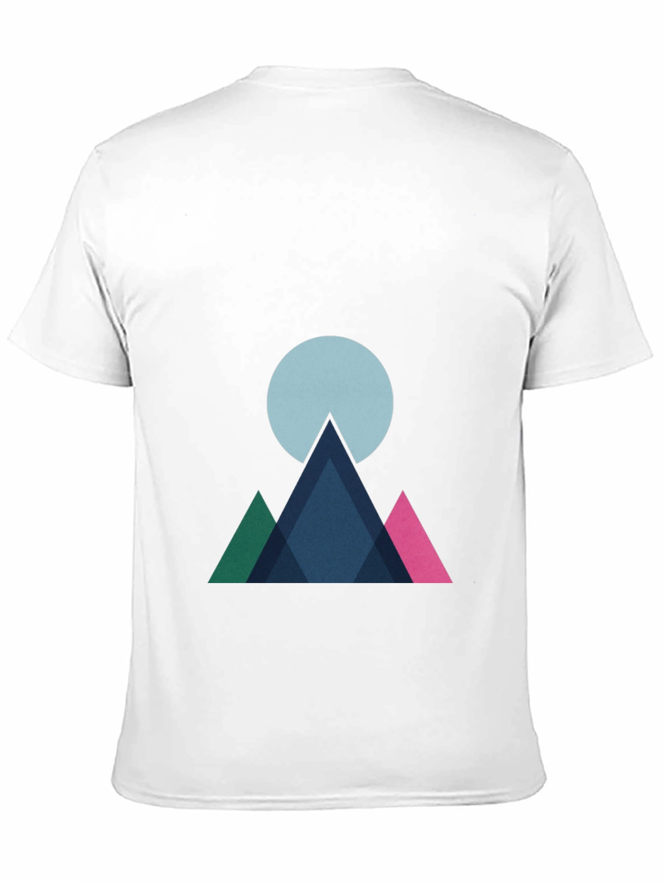 Geometric Mountain Graphic Tee - Modern Style
