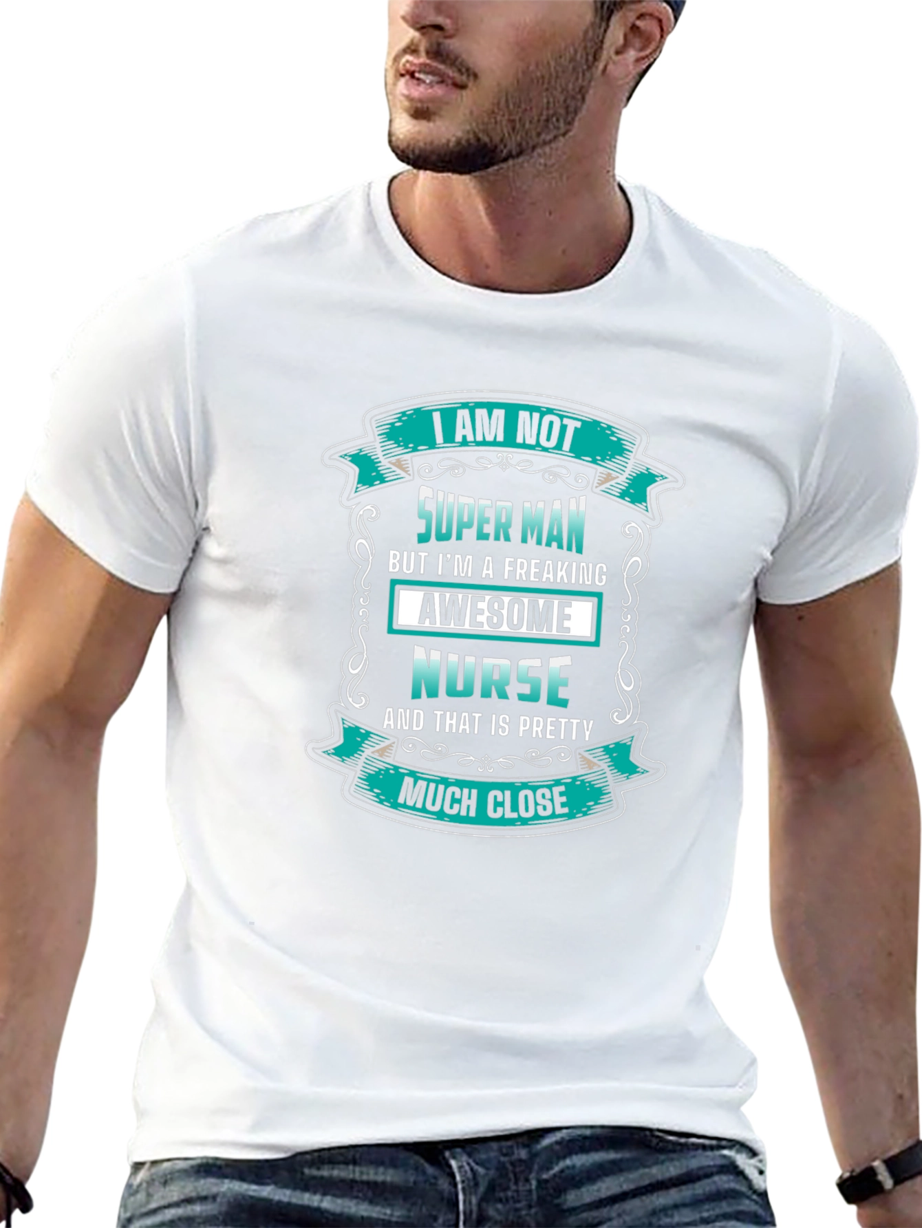 Awesome Nurse T-Shirt - Super Man Alternative